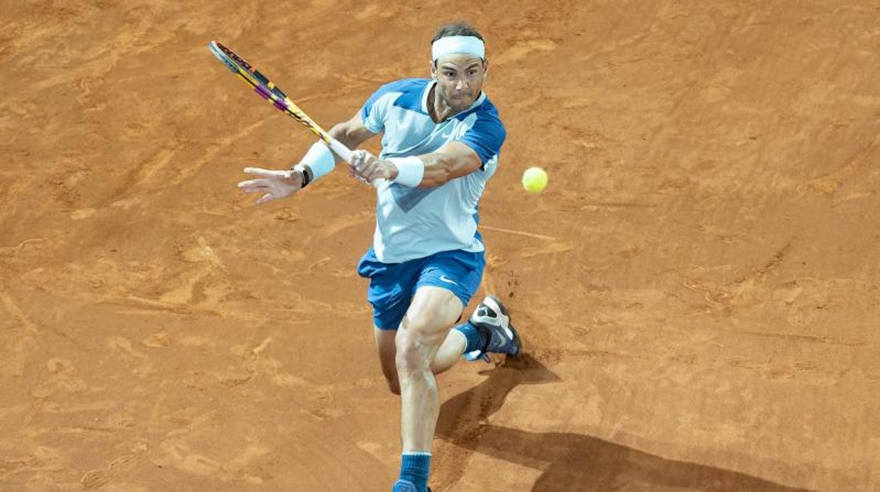 Rafa Nadal, durante su partido de segunda ronda ante Kecmanovic