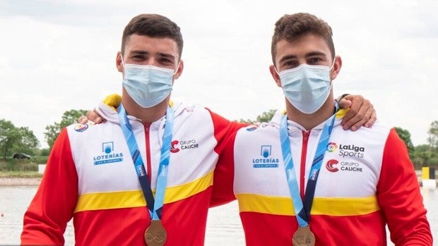 Cayetano García de la Borbolla y Pablo Martínez, en la Copa del Mundo de Racice