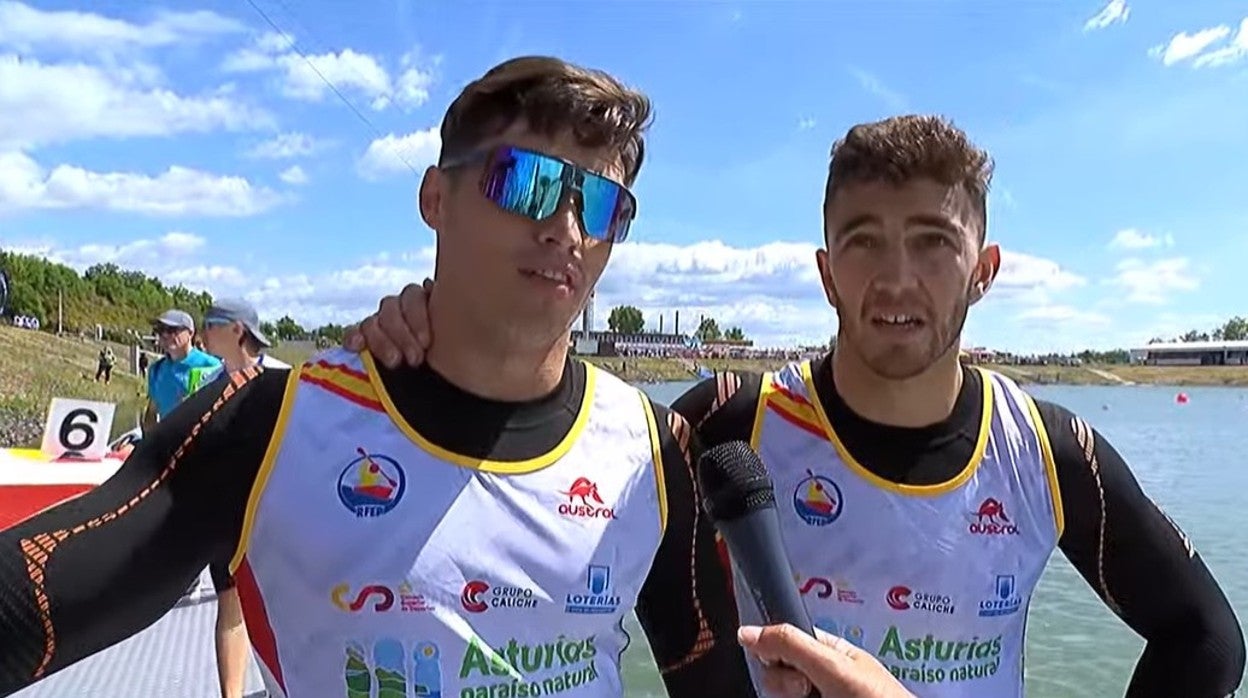 Pablo Martínez y Cayetano García de la Borbolla, tras la final en Racice