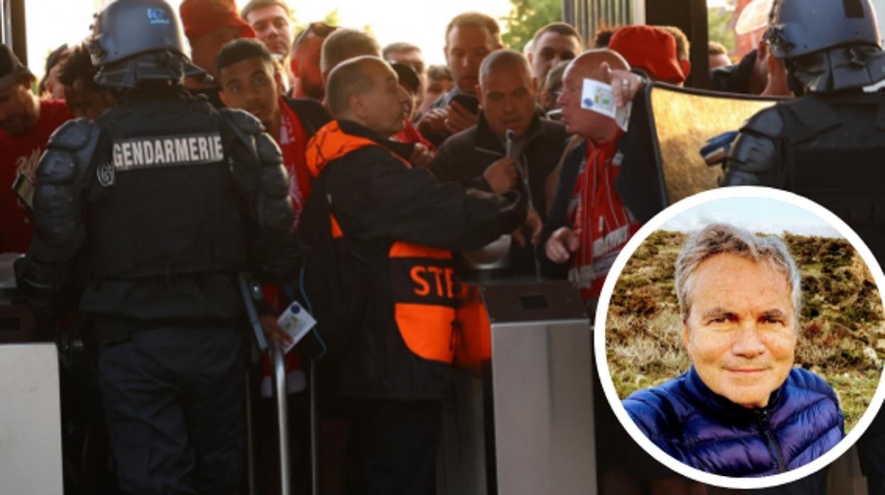 Aficionados intentado entrar al Stade de France para ver la final de la Champions League