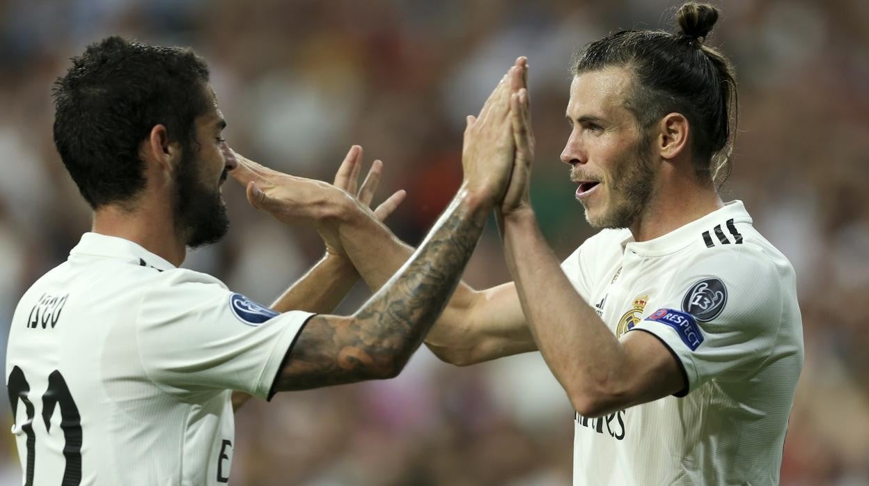 Isco y Bale, en un partido del Real Madrid