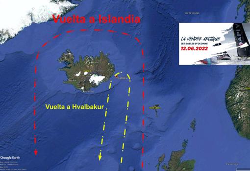 Punto de paso alternativo en Islandia para la flota Vendée Arctique