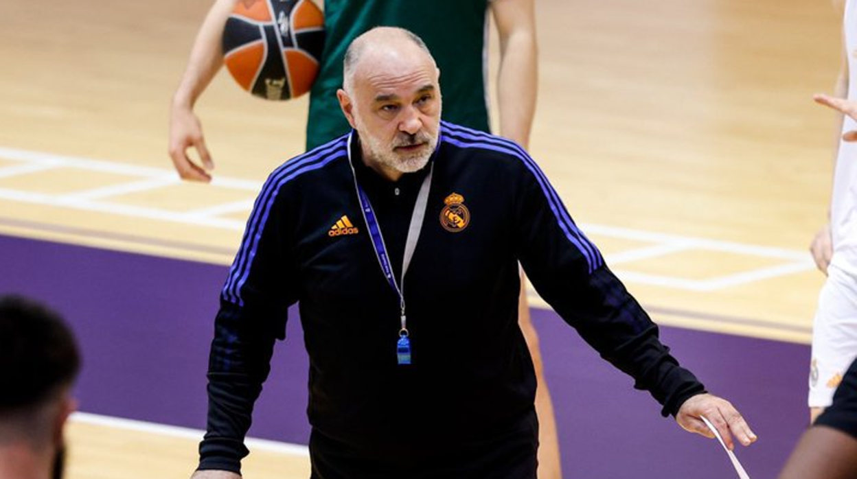 Laso, en el entrenamiento previo al primer encuentro de la final de la ACB