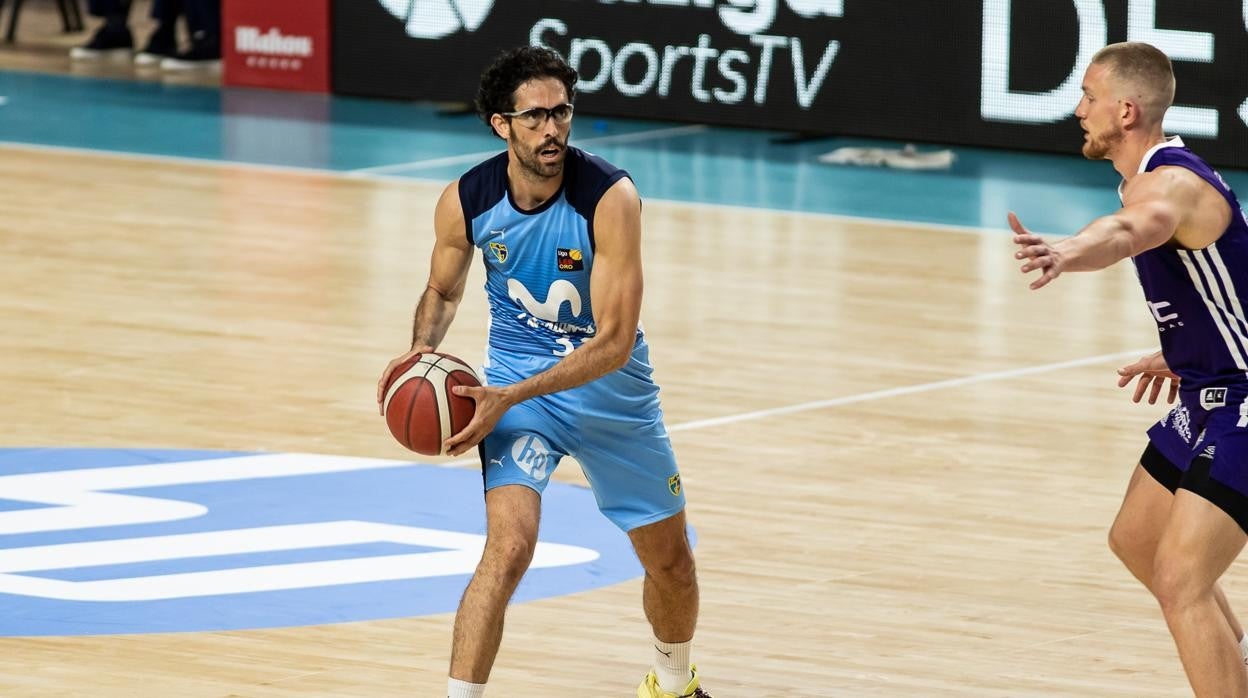 Beirán, durante un partido del Estudiantes contra el Valladolid