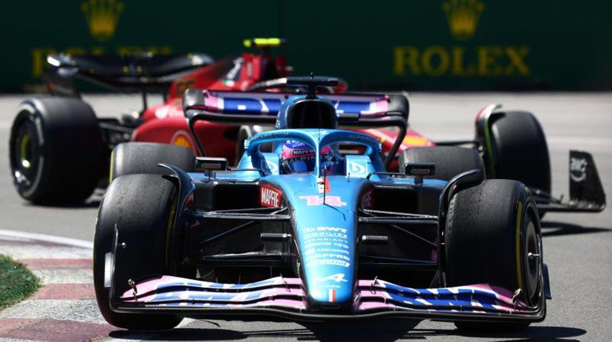 Alonso y Sainz, en acción en Montreal