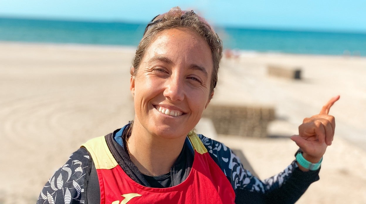 La windsurfista sevillana Pilar Lamadrid, en Orán