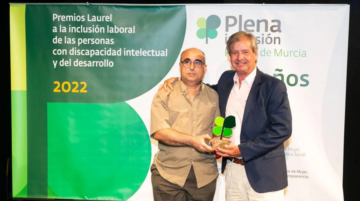 Petete Rubio recibió el Premio Laurel en la Categoría de Apoyo a un Centro Especial, a propuesta de Astus