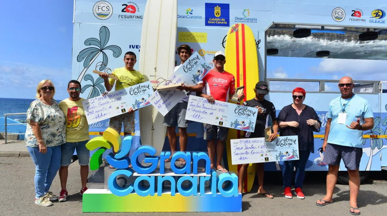 Dominique Miller y Antonio Dantas se llevan el Festival Internacional Longboard Oleaje de Gran Canaria