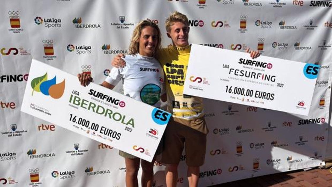 Nadia Erostarbe y Rubén Vitoria, campeones de los circuitos nacionales Fesurfing 2022