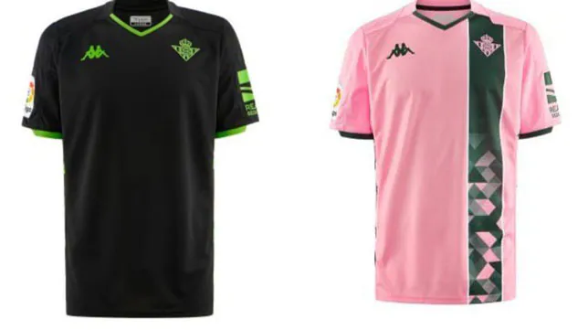 Negro y rosa en camisetas del Betis la temporada