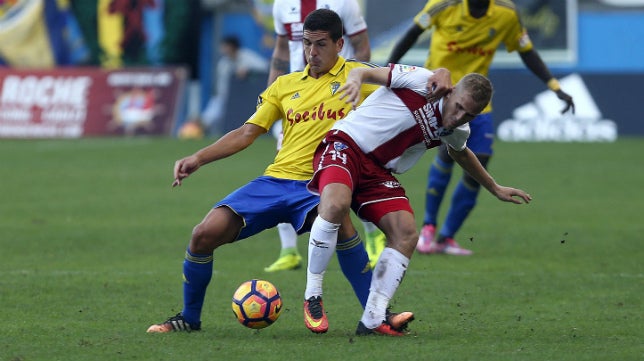 La pizarra del Cádiz CF-Huesca: Sólo cambia el resultado