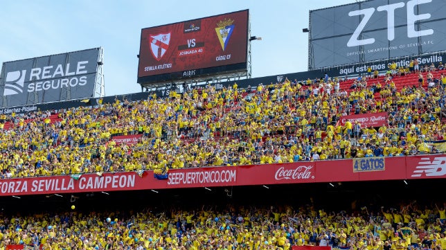 Las entradas para el Sevilla-Cádiz CF costarán 15 euros