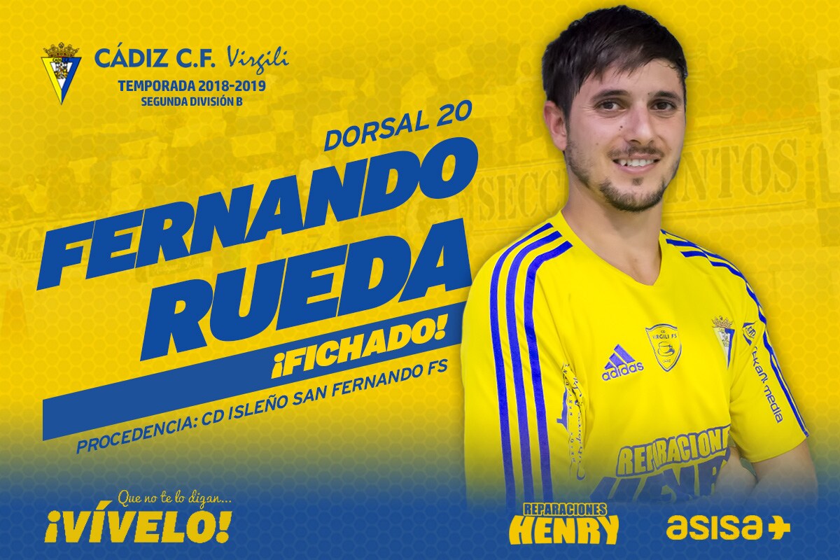 Fernando Rueda ya es nuevo jugador del Cádiz CF Virgili