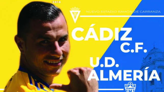 A la venta las entradas del partido del Cádiz CF - UD Almería del viernes