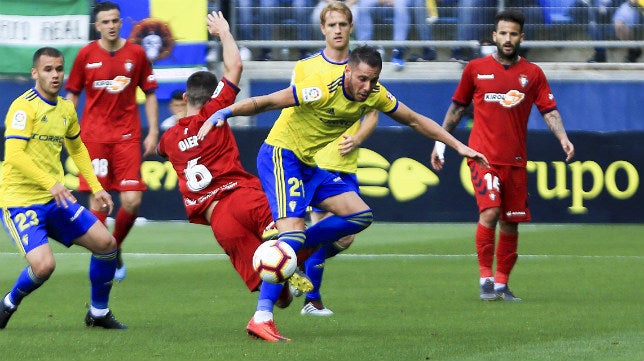 La pizarra del Cádiz CF-Osasuna