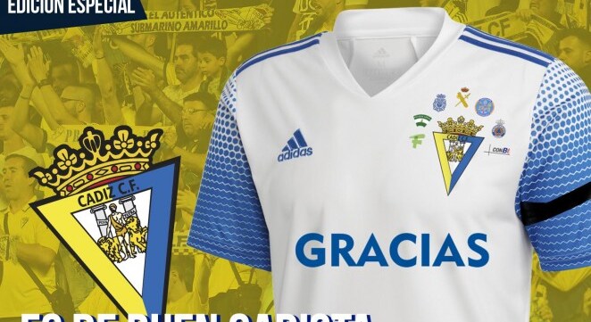El Cádiz CF lanza una camiseta solidaria con la que jugará su primer partido de Liga