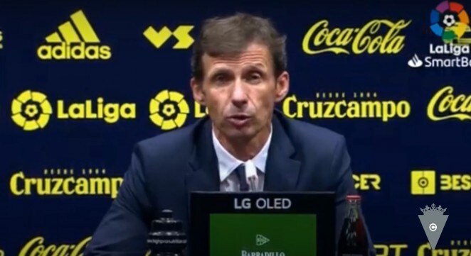 Ziganda: «El Cádiz CF ha sido mejor en líneas generales»