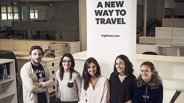 El equipo de Trip4Real, una plataforma colaborativa dedicada al turismo