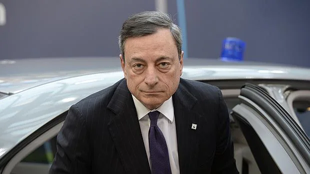 Mario Draghi, a su llegada a la cumbre de jefes de Estado de la UE
