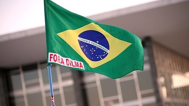 Manifestación en Brasilia contra la presidenta del país