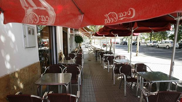 Terraza de un bar de Sevilla