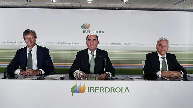 ignacio Sánchez Galán, presidente de Iberdrola (centro de la imagen)