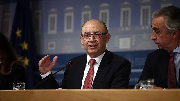 Cristóbal Montoro, ministro de Hacienda en funciones