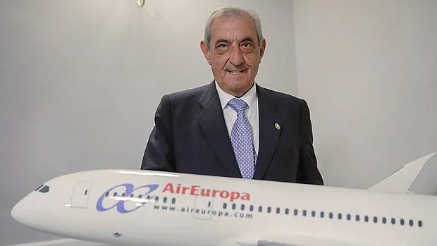 El presidente del grupo Globalia, al que pertenece Air Europa, Juan José Hidalgo