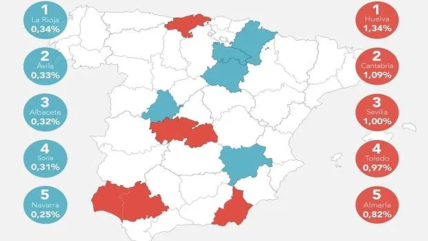 Mapa de la seguridad en España