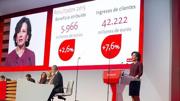 Ana Botín, en la junta de accionistas del Santander