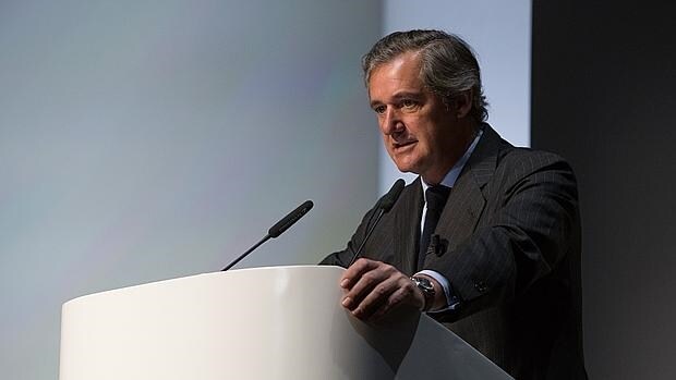 José Manuel Entrecanales, presidente de Acciona, durante la junta de accionistas