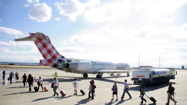 Imagen de uno de los aviones de la compañia VOLOTEA