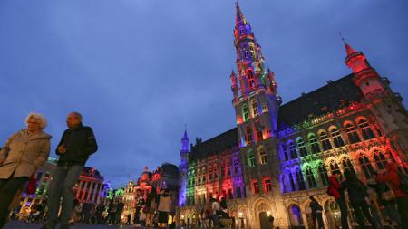 Vista de la Gran Place, una de los lugares emblemáticos de Bruselas