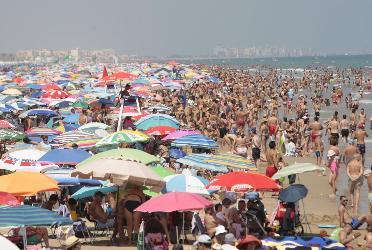 Vista de la Playa de Gandía, en la Comunidad Valenciana