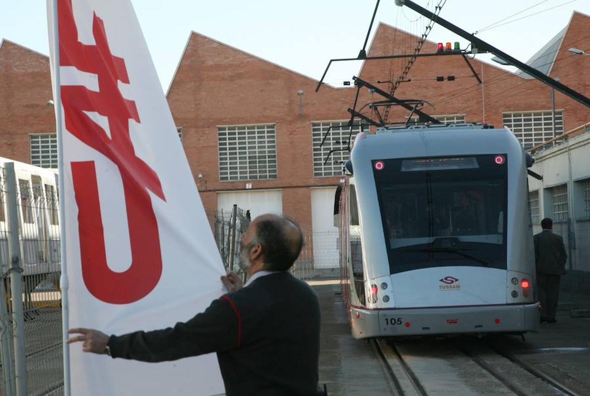 CAF en la puesta en marcha de un tren en Zaragoza