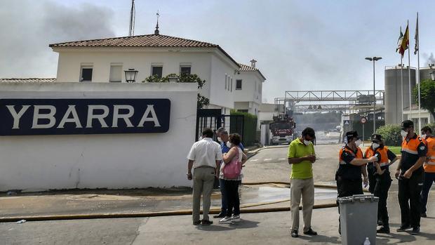 La fábrica de Ybarra que ardió