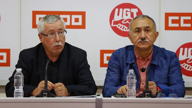 UGT y CC.OO. quieren acabar con la moderación con subidas de hasta el 4%