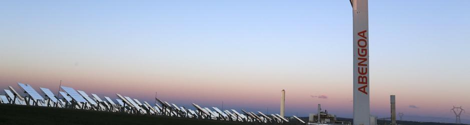 Vista de una planta solar de la compañía andaluza