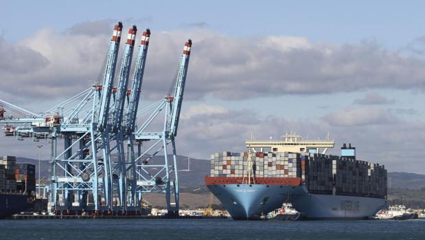 Vista del Puerto de Algeciras, el de mayor tráfico de España