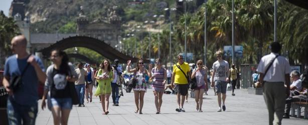 Turistas en Barcelona