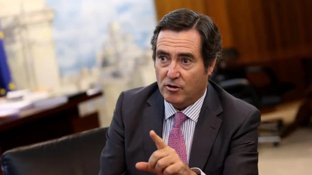 El presidente de Cepyme y Confemetal, Antonio Garamendi