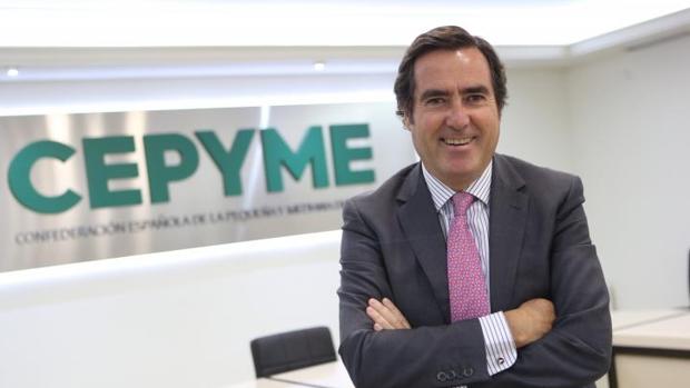 El presidente de Cepyme, Antonio Garamendi