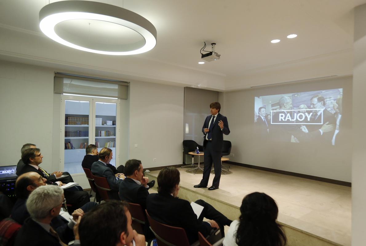 José Ramón Iturriaga, este lunes durante su conferencia en Abante Asesores