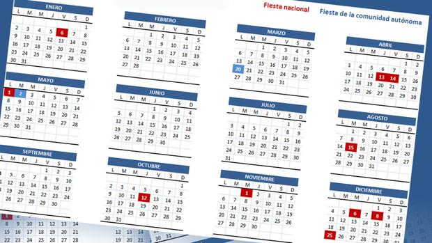 ¿Qué días son festivos en 2017?