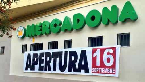 Anuncio de apertura de Mercadona