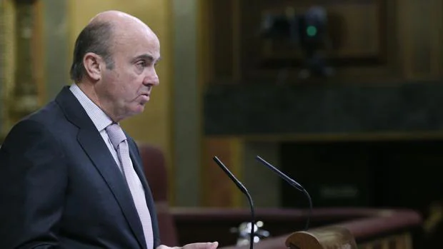 El ministro de Economía, Luis de Guindos, en su reciente intervención en el Spain Investors Day,