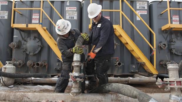 Instalación de «fracking» en Williston, Dakota del Norte (EE.UU.)