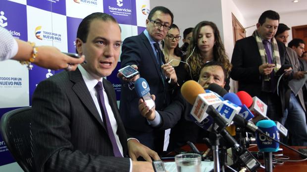 El superintendente de Servicios Públicos de Colombia, José Miguel Mendoz, el pasado lunes