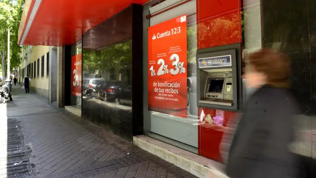 Sucursal de una entidad bancaria en Madrid