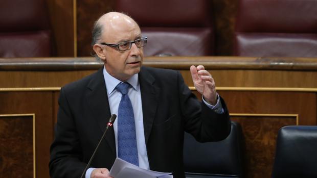 Cristóbal Montoro, en el Congreso de los Diputados